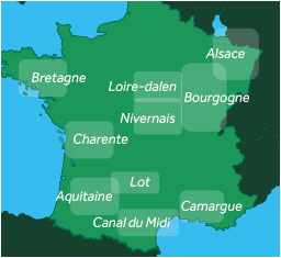 Le Boat cruising regions in France